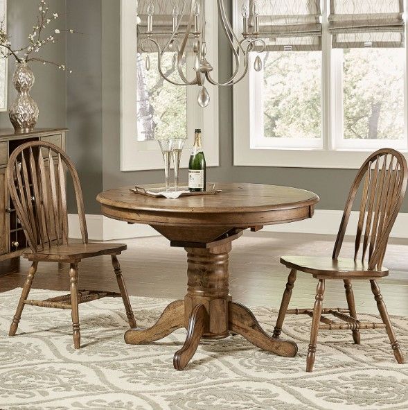 Liberty Furniture Carolina Crossing Antique Honey Pedestal Table-1