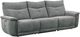 Homelegance® Tesoro Dark Gray Double Power Reclining Sofa with Power Headrests-0