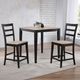 Winners Only® Bay City Natural Top Counter Table with Ebony Base-1