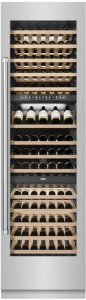 ZLINE 24" 12.4 Cu. Ft. Stainless Steel Triple Zone Column Wine Cooler-2