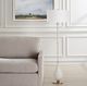 Uttermost® Dewdrop Antique Brass/Ivory Floor Lamp-1