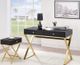 ACME Furniture Coleen Black Side Table with Brass Base-2