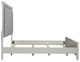 Liberty Furniture Reflections Gray/Pearl White/Rhinestone Queen Upholstered Panel Bed-3