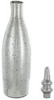 A & B Home Antique Silver 21" Glass Jar-1