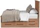 Intercon Oak Park Taupe King Panel Storage Bed-3