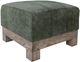 International Furniture Direct Samba Olive Green Ottoman-0