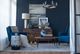 A & B Home Frasier 2-Piece Black/Blue/White Framed Wall Art Set-5