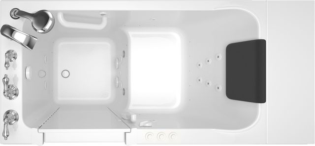 American Standard Luxury Series White Alcove Combination Walk-In Tub-1