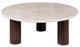 Moe's Home Collection Landon Beige Travertine Coffee Table with Mango Wood Legs-0