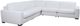 American Wholesale Furniture Bloke 5-Piece Cotton Curved Sectional-0