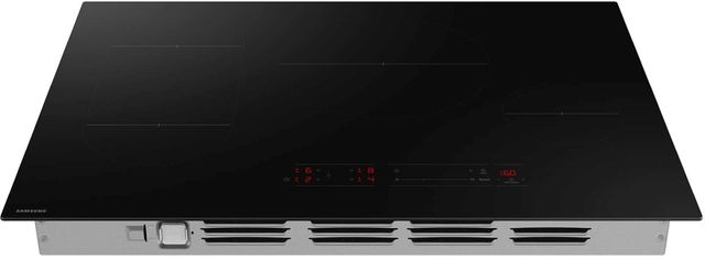 Samsung 30" Black Induction Cooktop with Anti-Scratch Matte Glass and Sync Burners-2