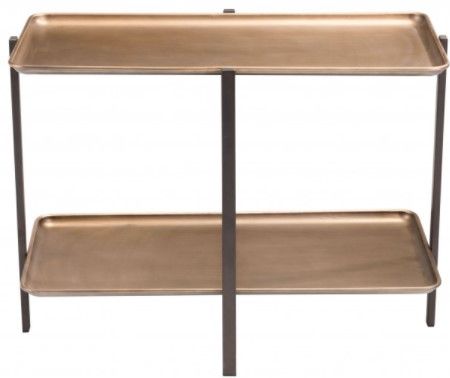 Zuo® Modern Benjamin Gold Coffee Table with Steel Frame -1