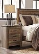 Signature Design by Ashley® Trinell Rustic Brown 2-Drawer Nightstand-1