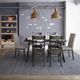 Amisco Customizable Merlot Dining Side Chair-2