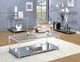 Furniture of America® Ludvig Glass Top Sofa Table with Chrome Frame-1