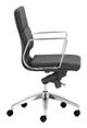 Zuo® Engineer Black Low Back Office Chair-2