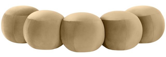 Meridian Furniture Apollo Camel 75" Velvet Upholstered Bench-3