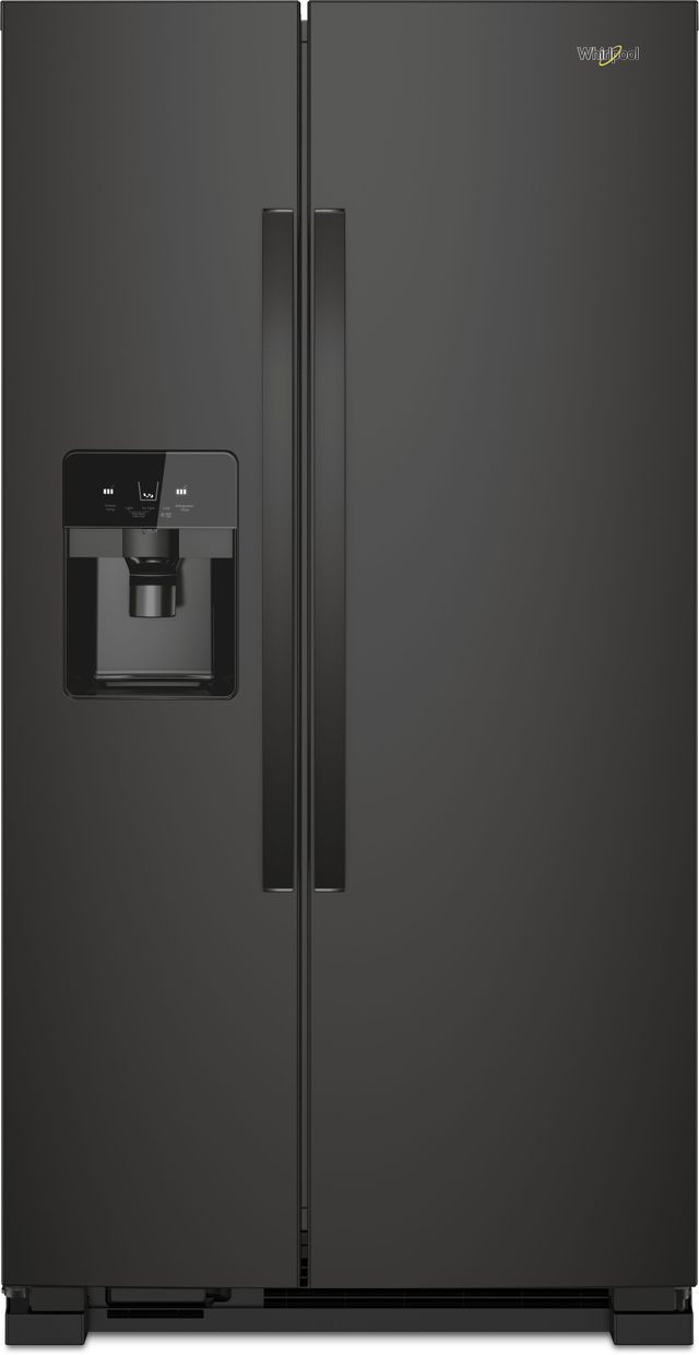 Whirlpool® 36 in. 24.5 Cu. Ft. Side-by-Side Refrigerator-Black-0