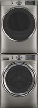 GE® Satin Nickel Front Load Laundry Pair-5