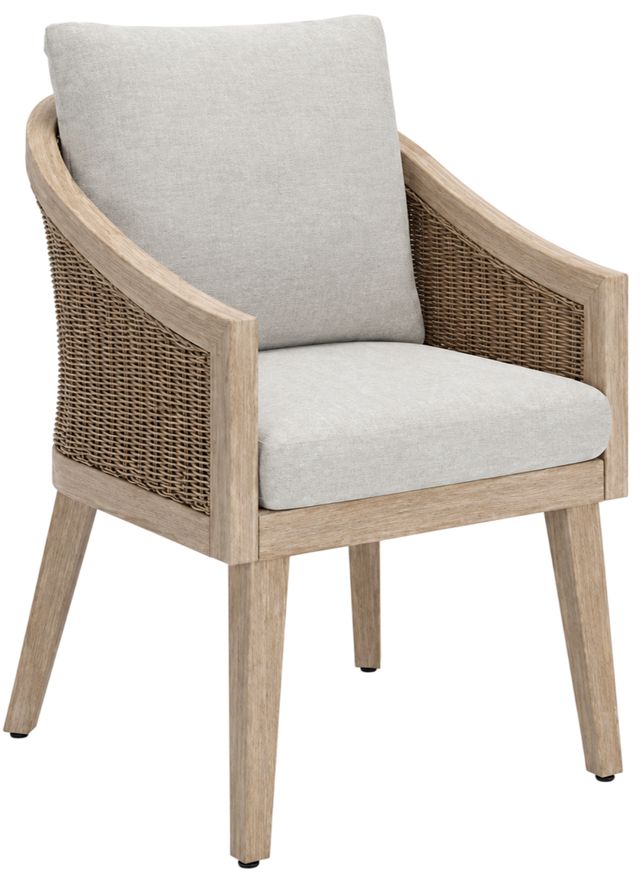 Signature Design by Ashley® Thunder Trails Beige/Light Gray Arm Chair with Cushion-0