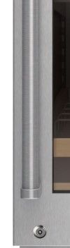 Sub-Zero® Stainless Steel Undercounter Glass Door Panel with Lock-1