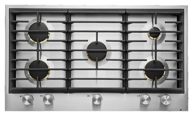JennAir® 36" Stainless Steel Natural Gas Cooktop-0