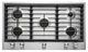 JennAir® 36" Stainless Steel Natural Gas Cooktop-0