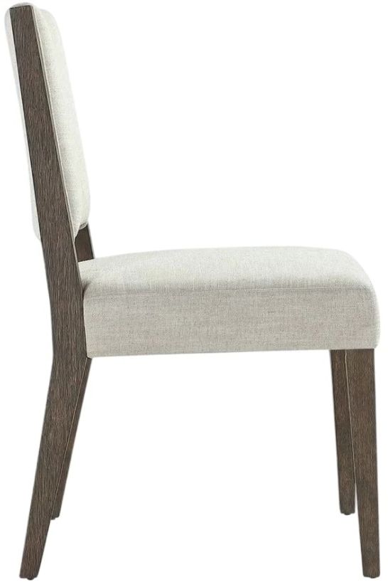 Modus Furniture Oakland Brunette/Oat Upholstered Dining Side Chair-3