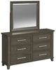 Elements International Canterbury Gray Dresser and Mirror-0
