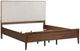 aspenhome® Jasper Modern Walnut/White California King Upholstered Panel Bed-3