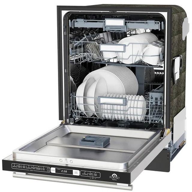 FORNO® Romano Espresso 24" Stainless Steel Top Control Built In Dishwasher-2