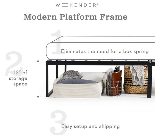 Weekender™ Modern Platform Twin XL Bed Frame-3