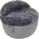 CordaRoy's® NEST Charcoal Bunny Fur King Chair-0