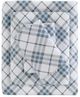 Olliix by True North by Sleep Philosophy Cozy Flannel Blue Plaid California King Cotton Printed Sheet Set-0