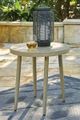 Signature Design by Ashley® Swiss Valley Beige Aluminum Outdoor End Table-3