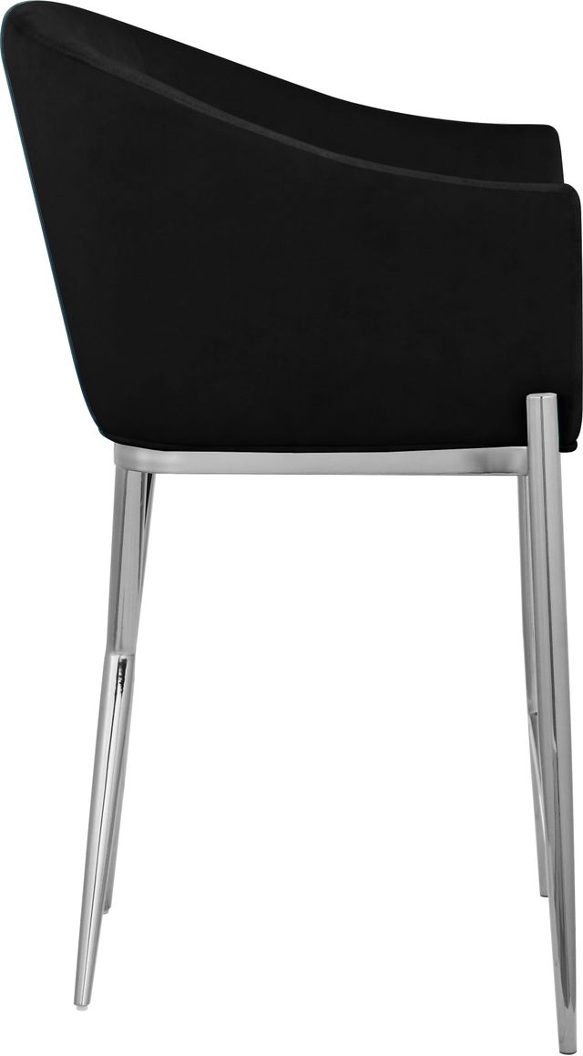 Meridian Furniture Xavier Black/Chrome Velvet Counter Stool-3
