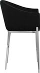 Meridian Furniture Xavier Black/Chrome Velvet Counter Stool-3