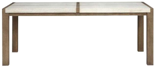 Magnussen Home® Plum Creek Sierra Brown Dining Table with Marble Top-2