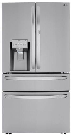 LG 36-in 29.5 Cu Ft PrintProof Stainless Steel French Door Refrigerator with Craft Ice