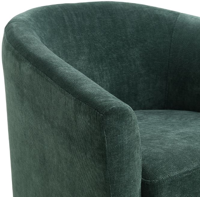Elements International Torrance Green Swivel Chair