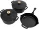 ZLINE 5-Piece Black Matte Enameled Cast Iron Cookware Set-0