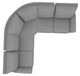 La-Z-Boy® Rigby 3-Piece Stonewash Curved Manual Reclining Sectional-3