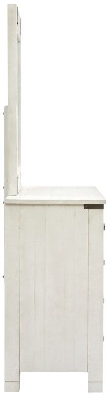 Magnussen Home® Chesters Mill Aged Iron/Alabaster Dresser and Mirror-2