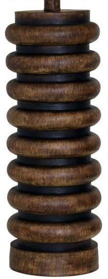 StyleCraft Mossy Oak Nativ Living Ribbed Faux Wood Table Lamp-1