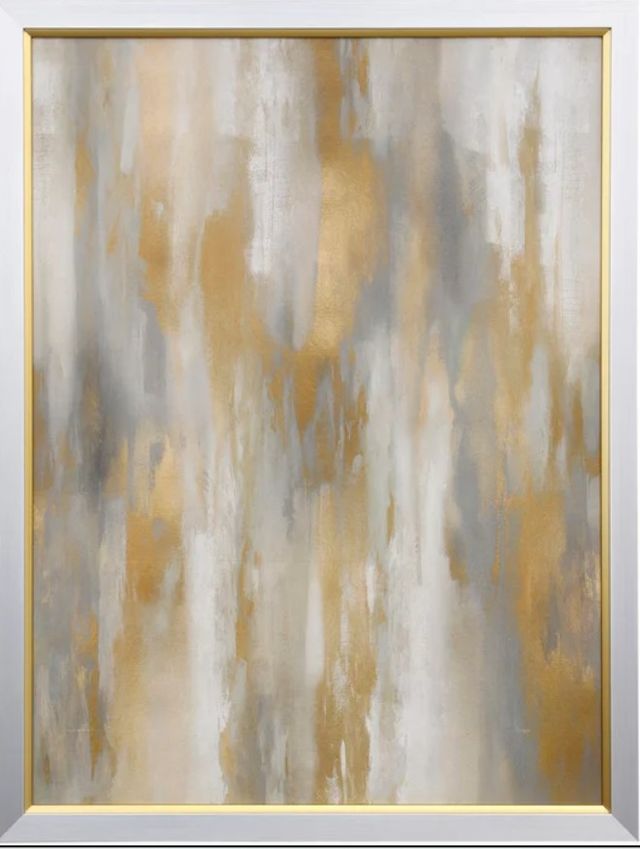 Stylecraft Golden Perspective Gold/Gray/White Wall Art-0