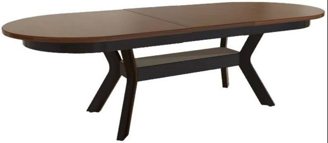 Mavin Customizable 38" Oval Extendable Dining Table with 18" Leaf-0