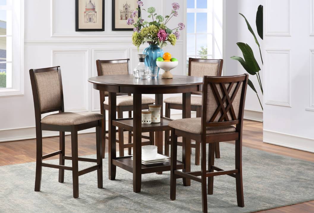 New Classic® Home Furnishings Amy 5-Piece Cherry Counter Height