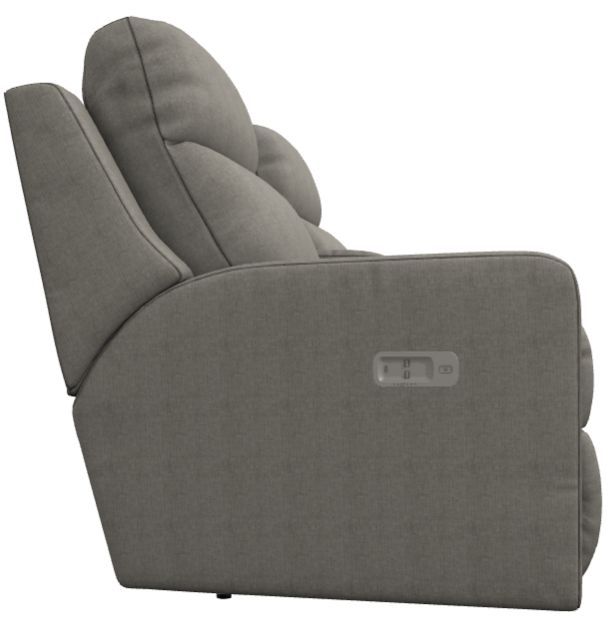 La-Z-Boy® Emmons Quarry Power Reclining Console Loveseat with Headrest-3