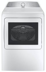 GE Profile™ 7.4 Cu. Ft. White Front Load Natural Gas Dryer 