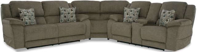 HomeStretch Gray Power Reclining Sectional-0